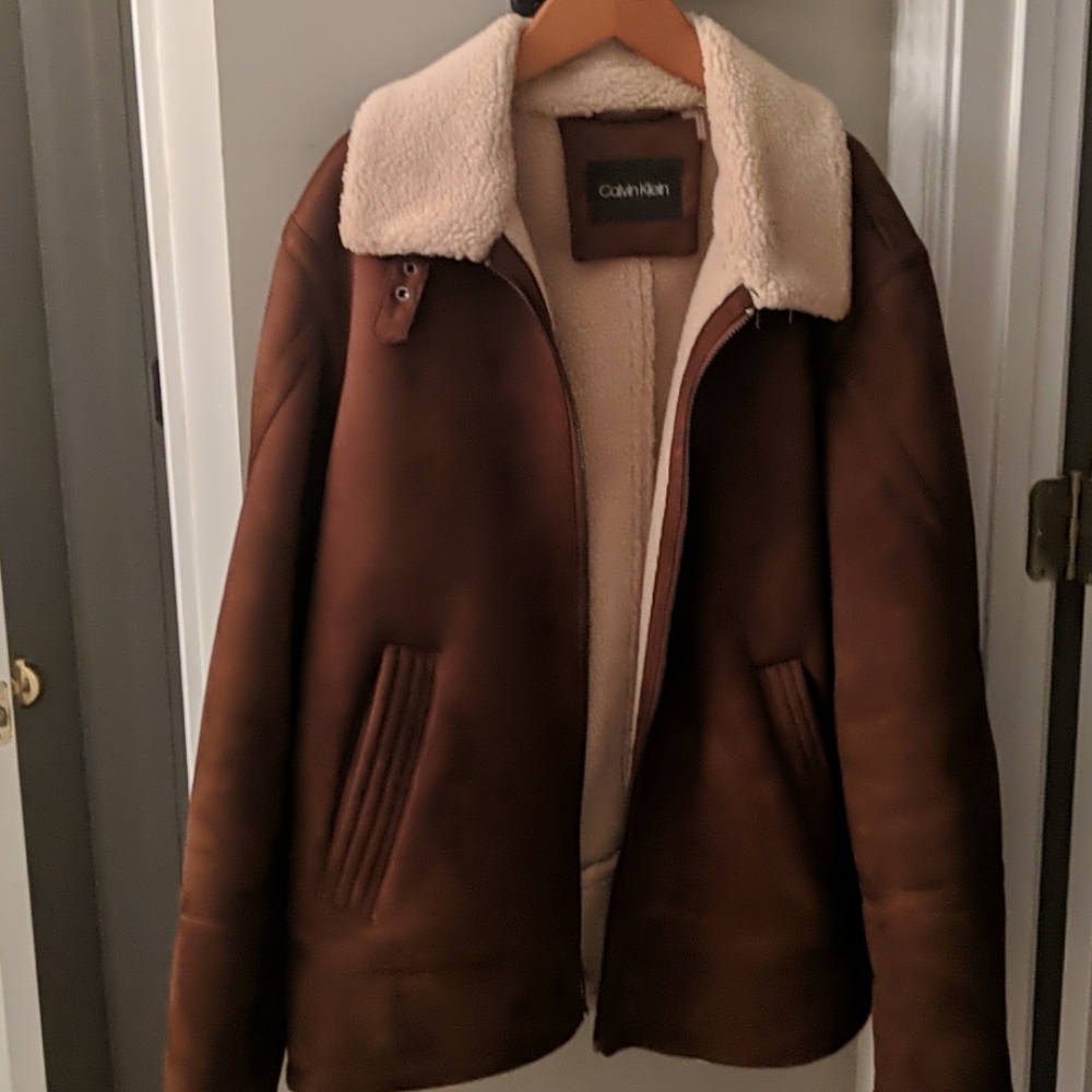 Men's suede calvin klein jacket